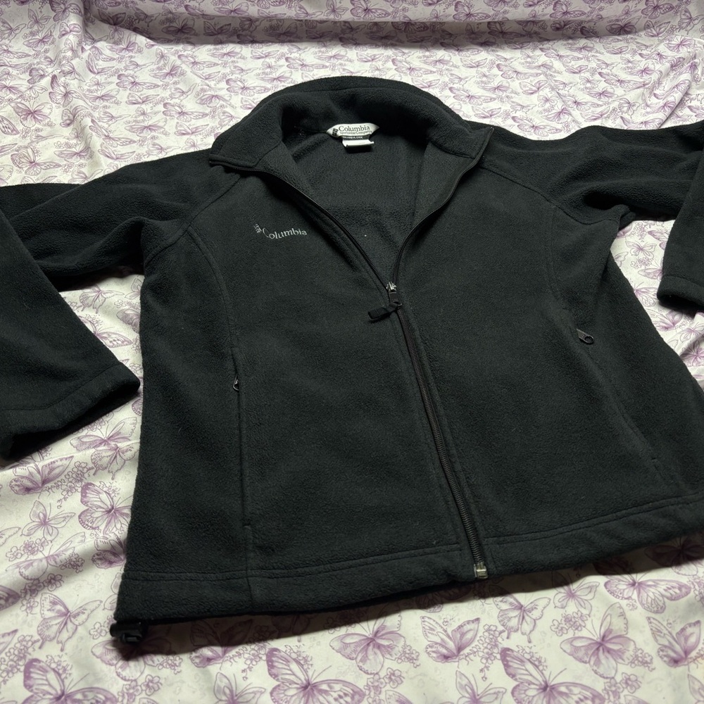 🌈Womens Columbia Black Fleece Jacket